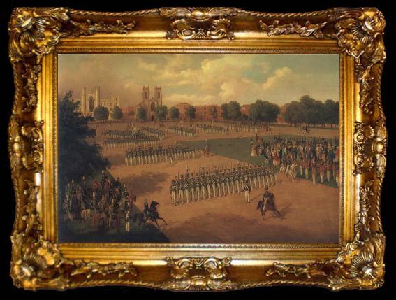 framed  Otto Boetticher Seventh Regiment on Review, ta009-2